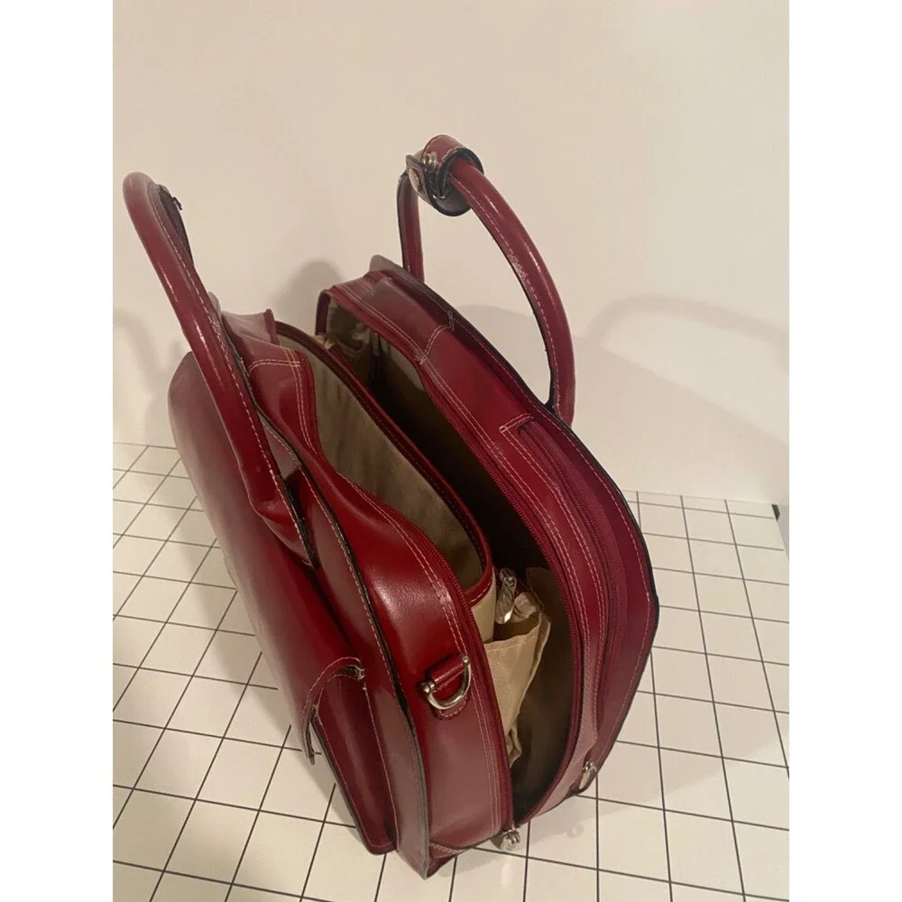 McKlein Glen Ellyn Red Leather 15